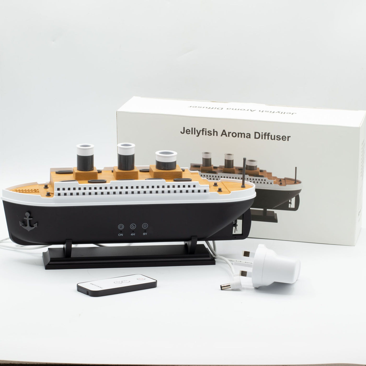 Ship Model Puff Effect Aroma Diffuser with Colour-Changing LED - Truly Yours