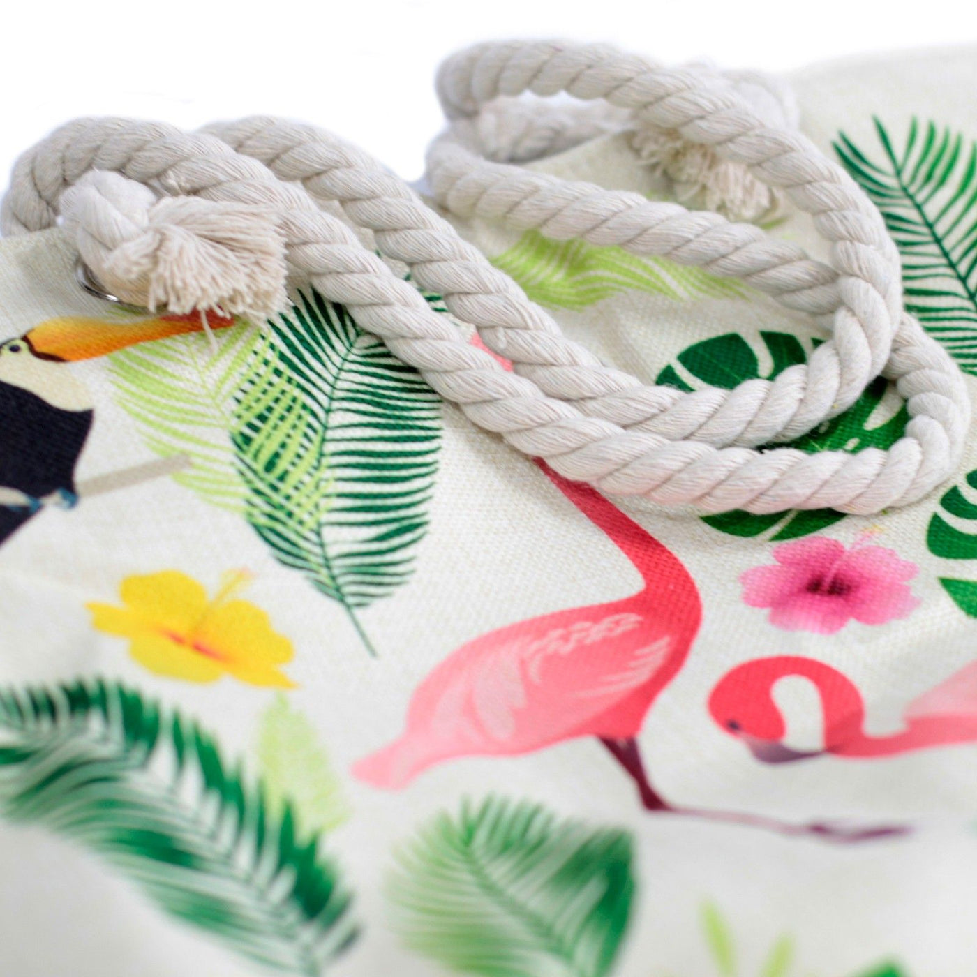 Rope Handle Bag - Flamingo & More - Truly Yours