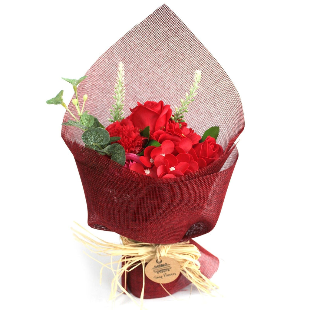 Standing Soap Flower Bouquet - 6 Colours Red Soap Flower Bouquets