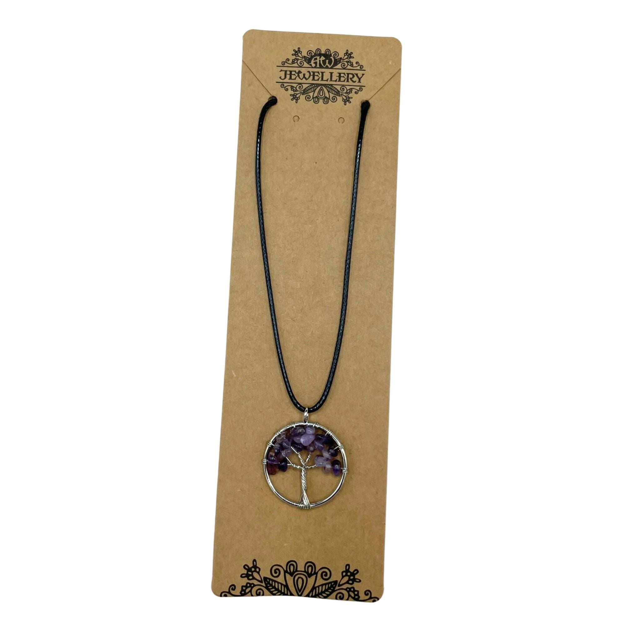 Tree of Life Pendant - Amethyst - Truly Yours