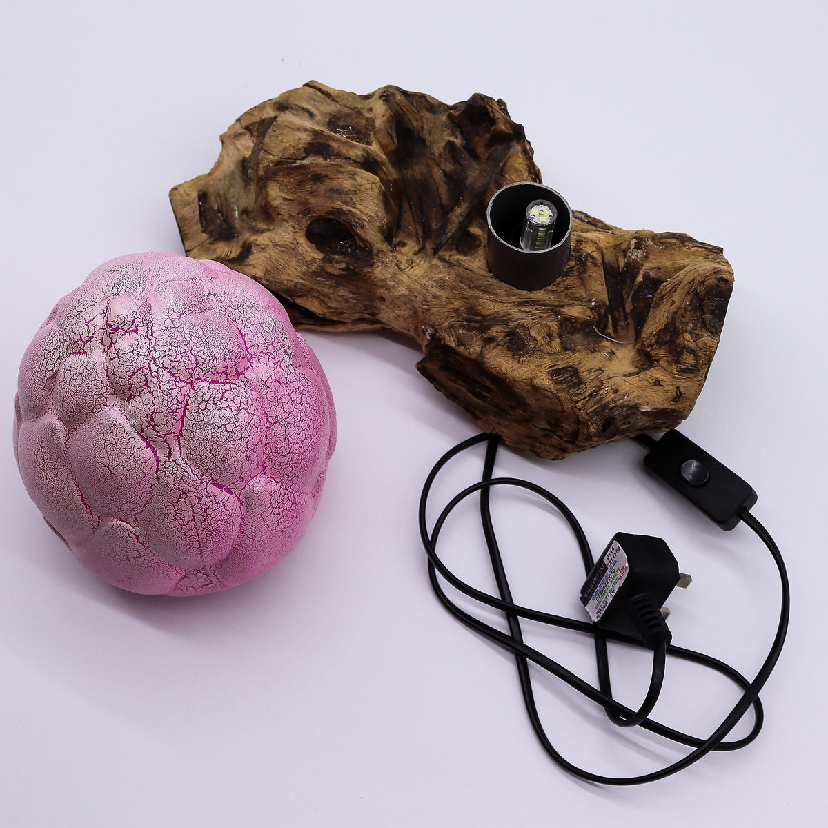 DriftGlow Lamp Crackle Lotus Flower Shade - Purple DriftGlow Lamps