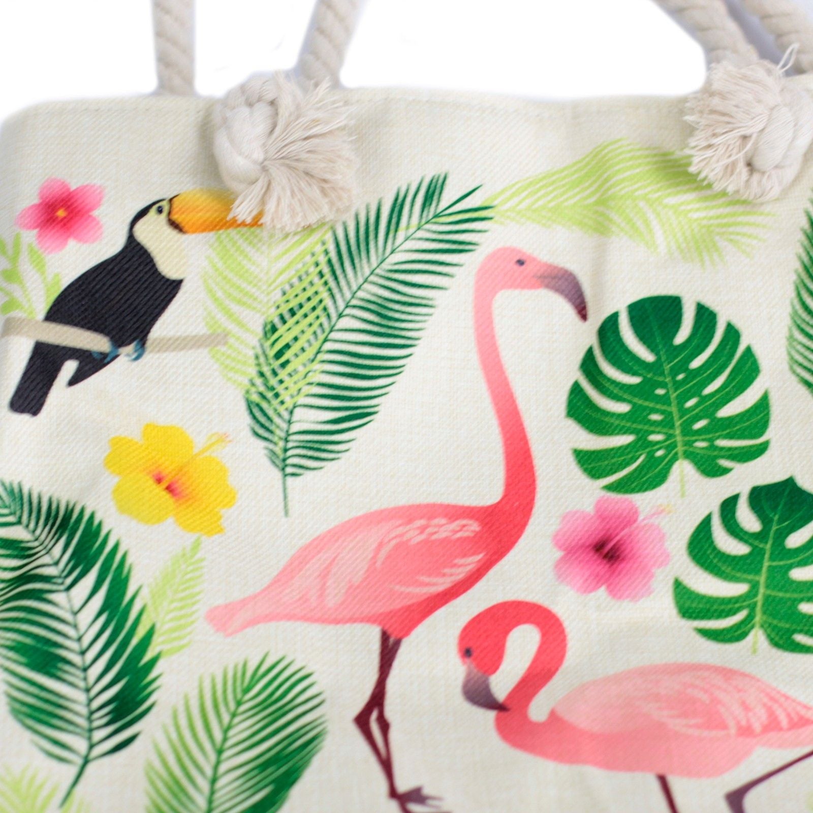 Rope Handle Bag - Flamingo & More - Truly Yours