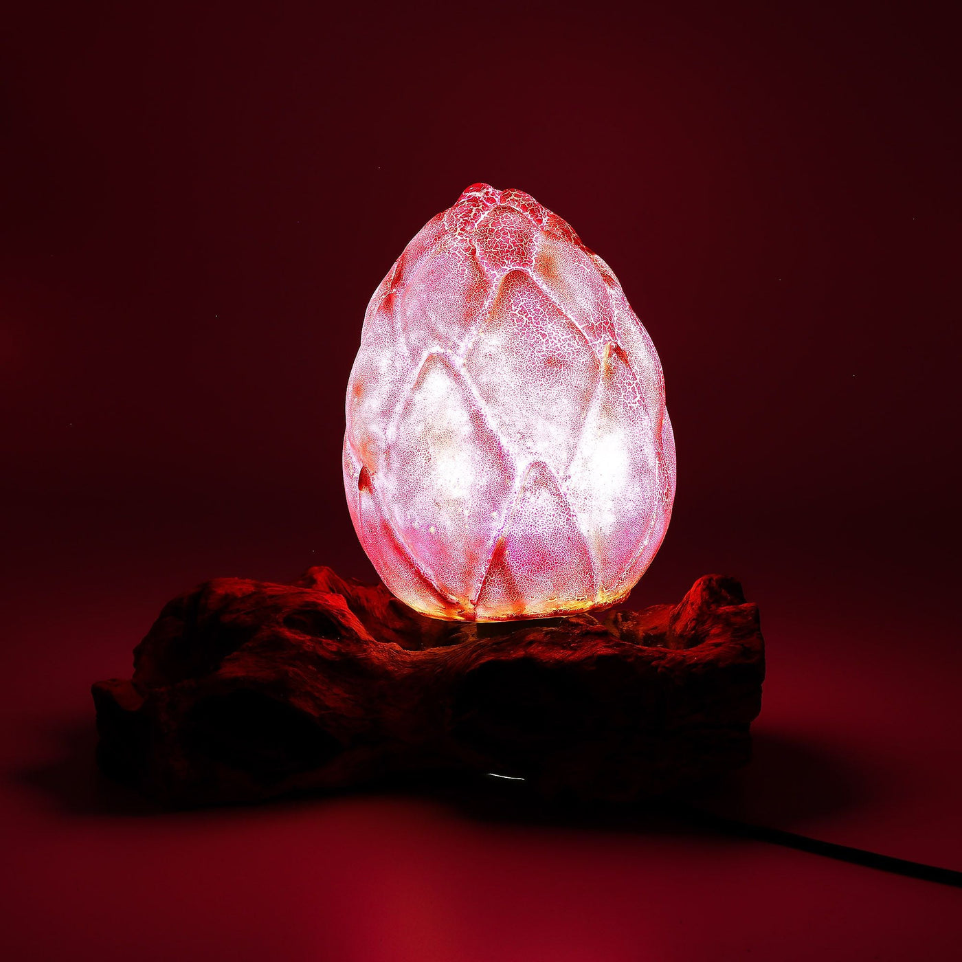 DriftGlow Lamp Crackle Lotus Flower Shade - Purple DriftGlow Lamps