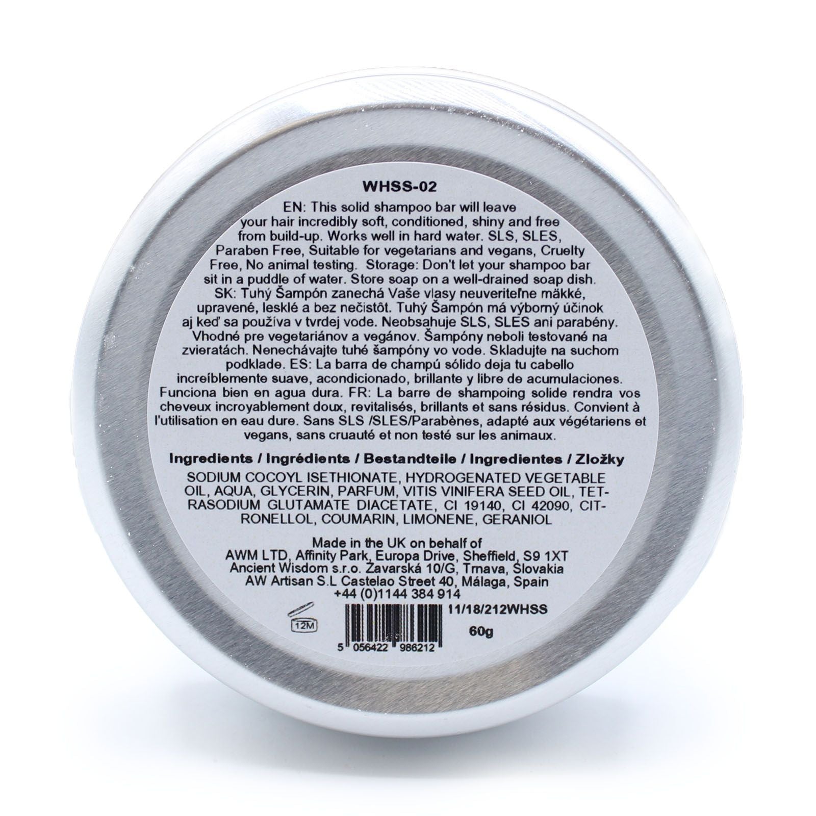 Wild Hare Solid Shampoo 60g - Aloe Vera Wild Hare Solid Shampoo - 60g