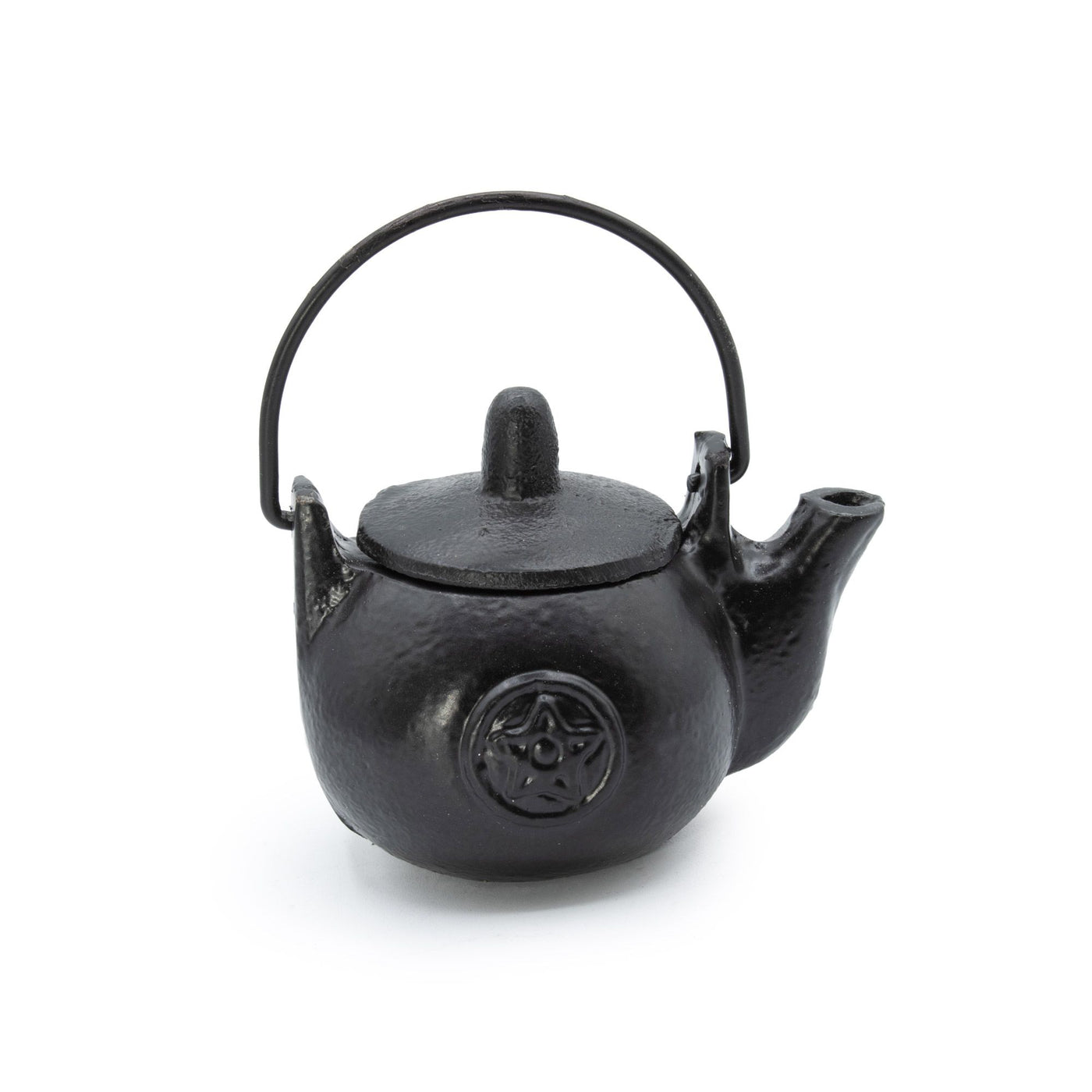 Small Cast Iron Ritual Pot with Pentagon 8x8x10cm - Truly Yours