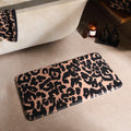 Leopard Print Bath Mat - Natural Bath mat