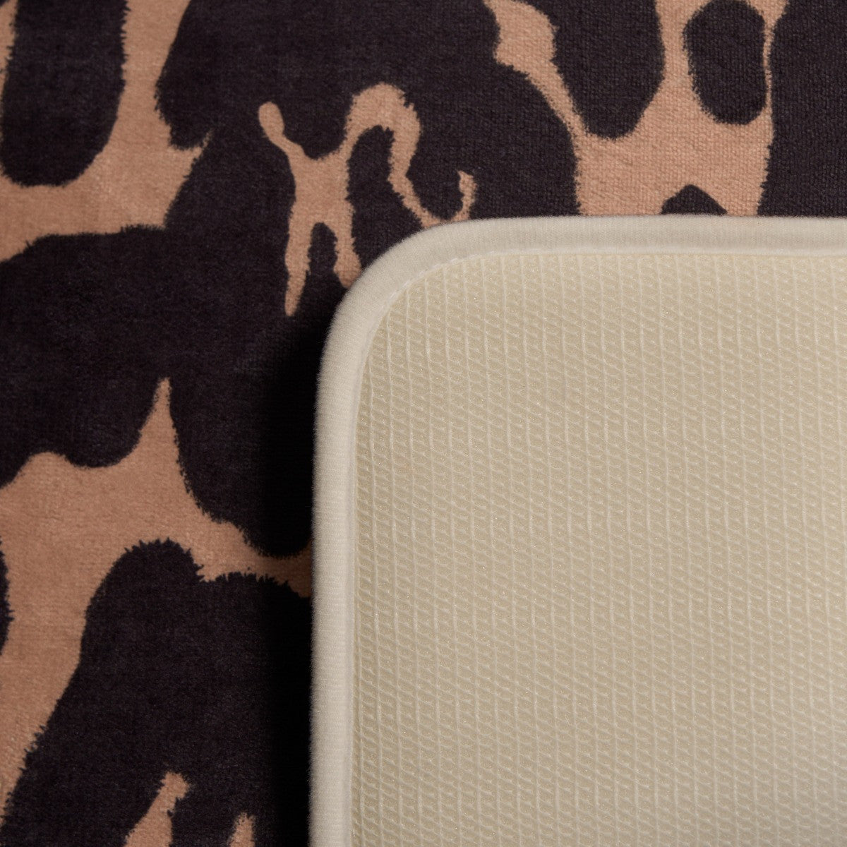 Leopard Print Bath Mat - Natural Bath mat