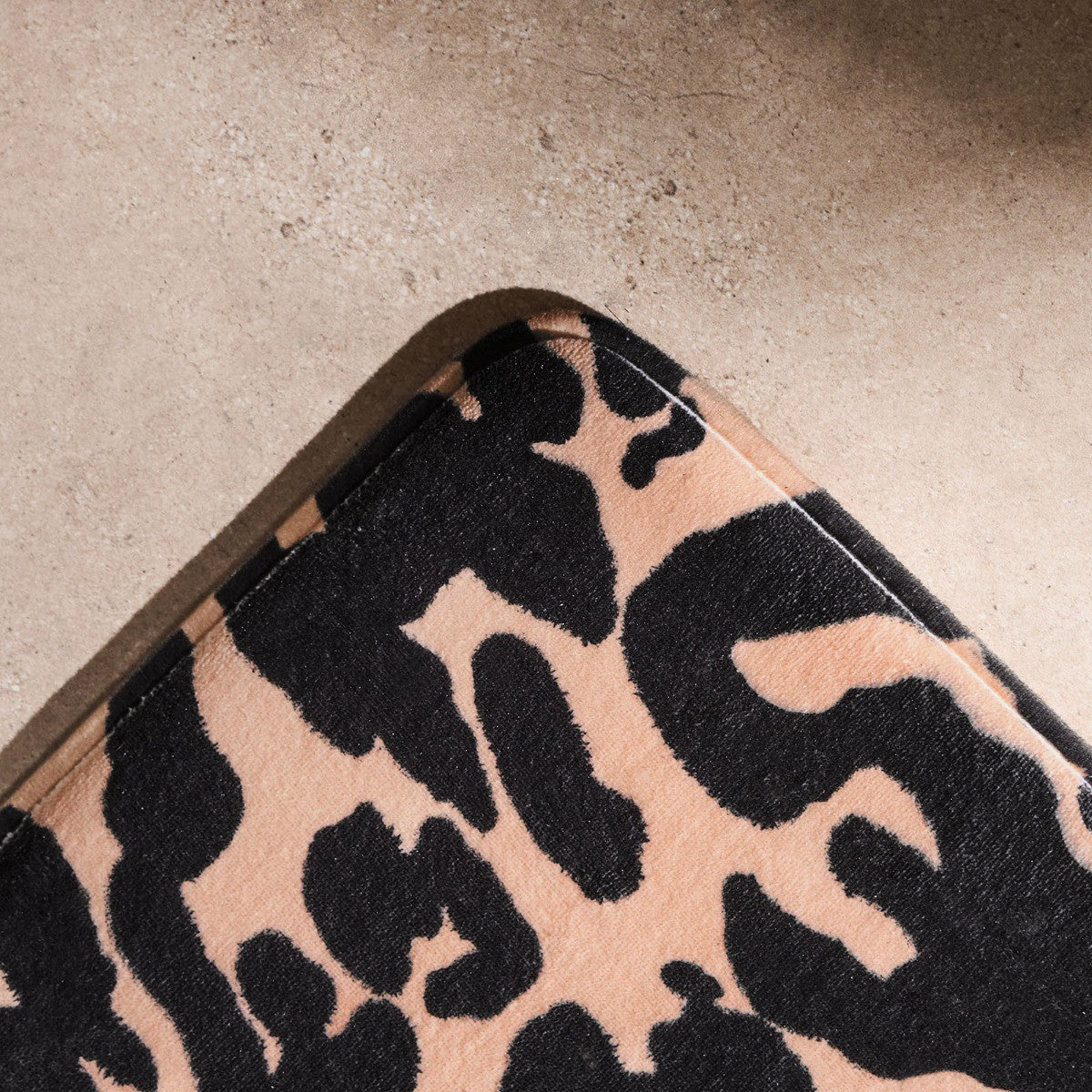 Leopard Print Bath Mat - Natural Bath mat