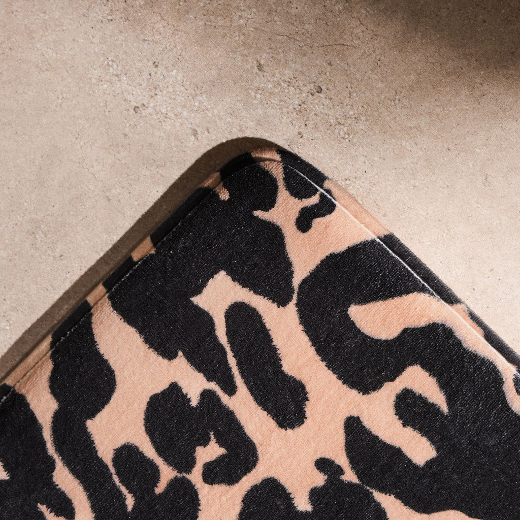 Leopard Print Bath Mat - Natural Bath mat