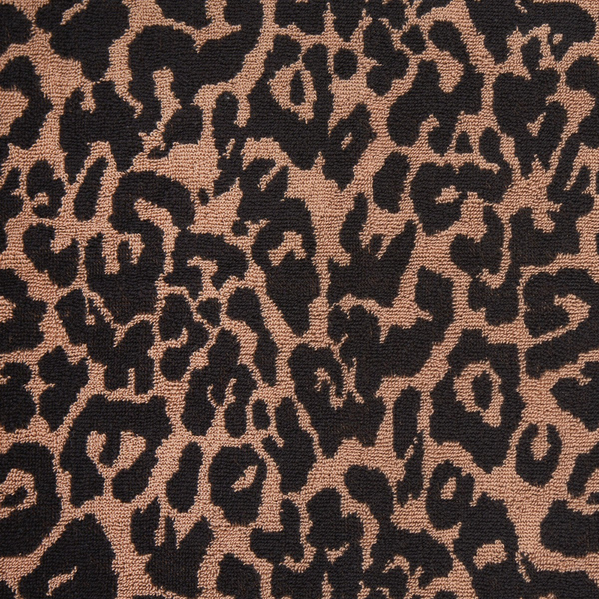 100% Cotton Jacquard Leopard Towel - Natural Towels
