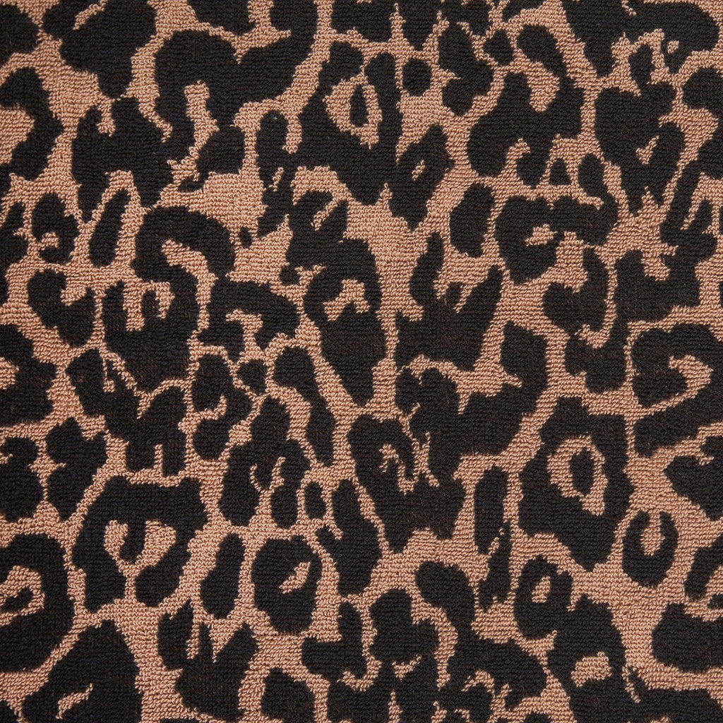 100% Cotton Jacquard Leopard Towel - Natural Towels