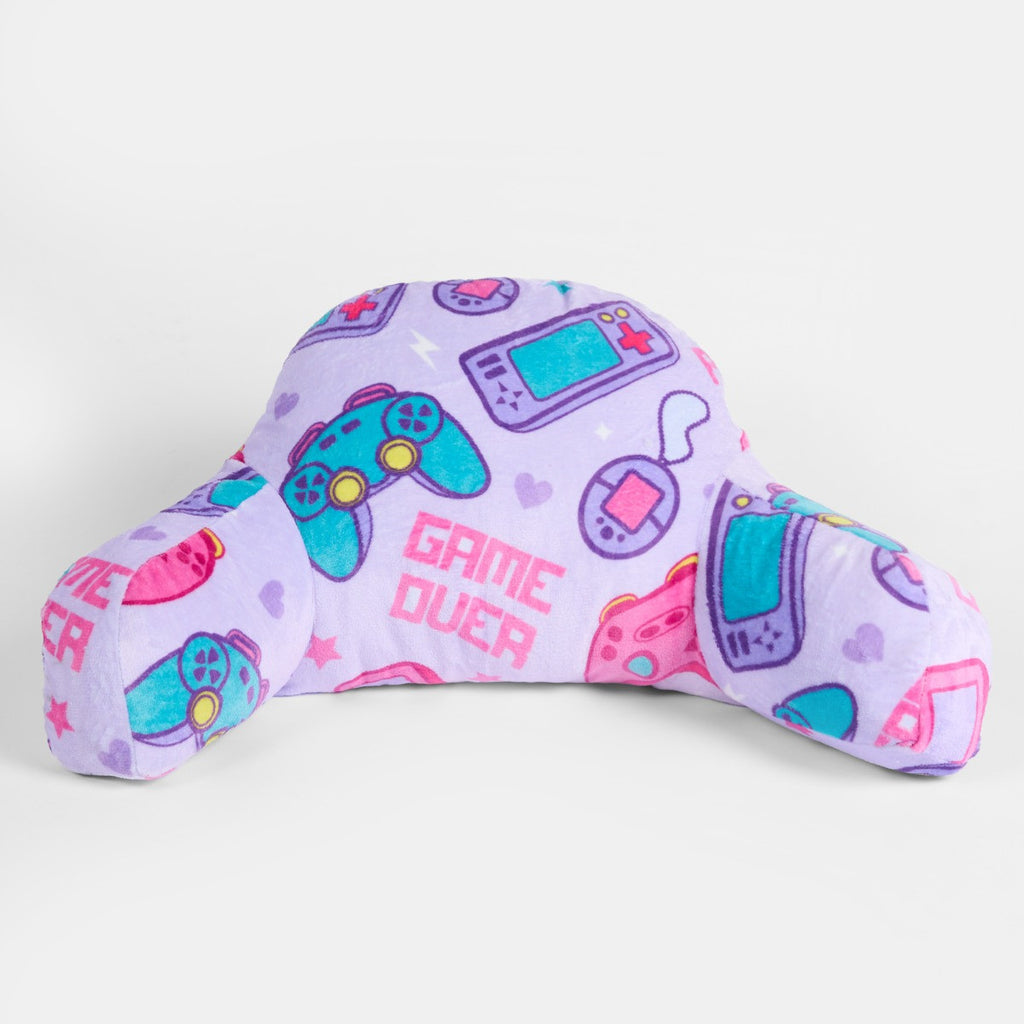 Kids Gaming Fleece Cuddle Cushion - Lilac - Truly Yours