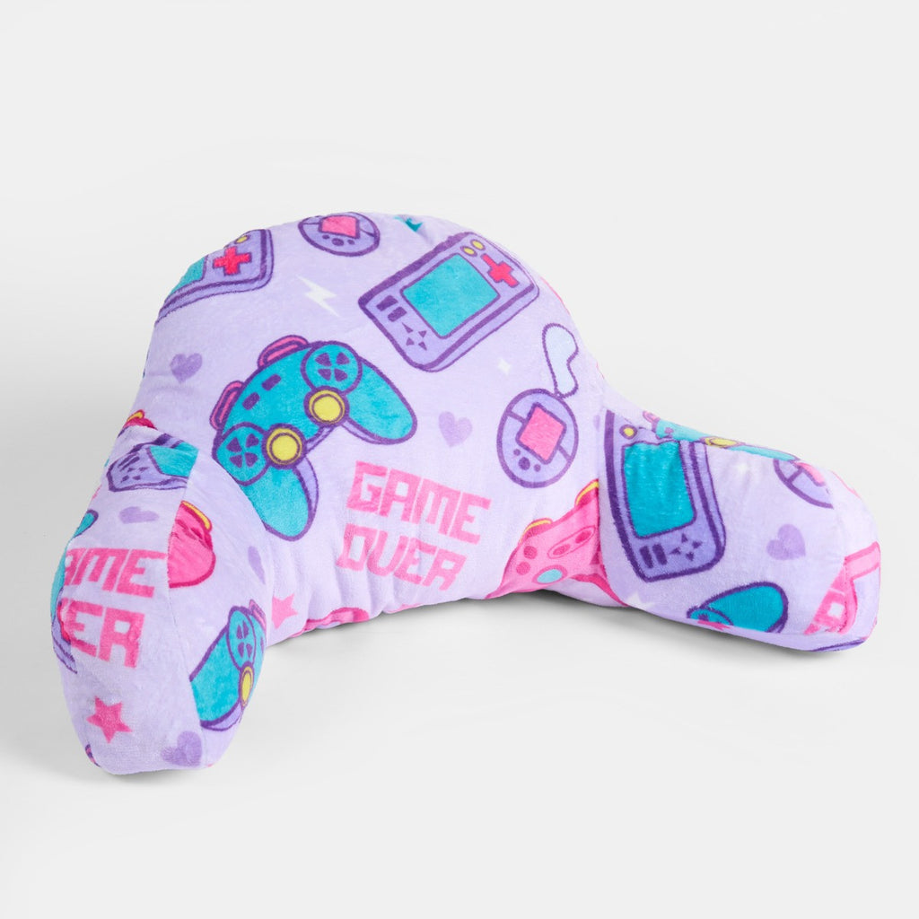 Kids Gaming Fleece Cuddle Cushion - Lilac - Truly Yours