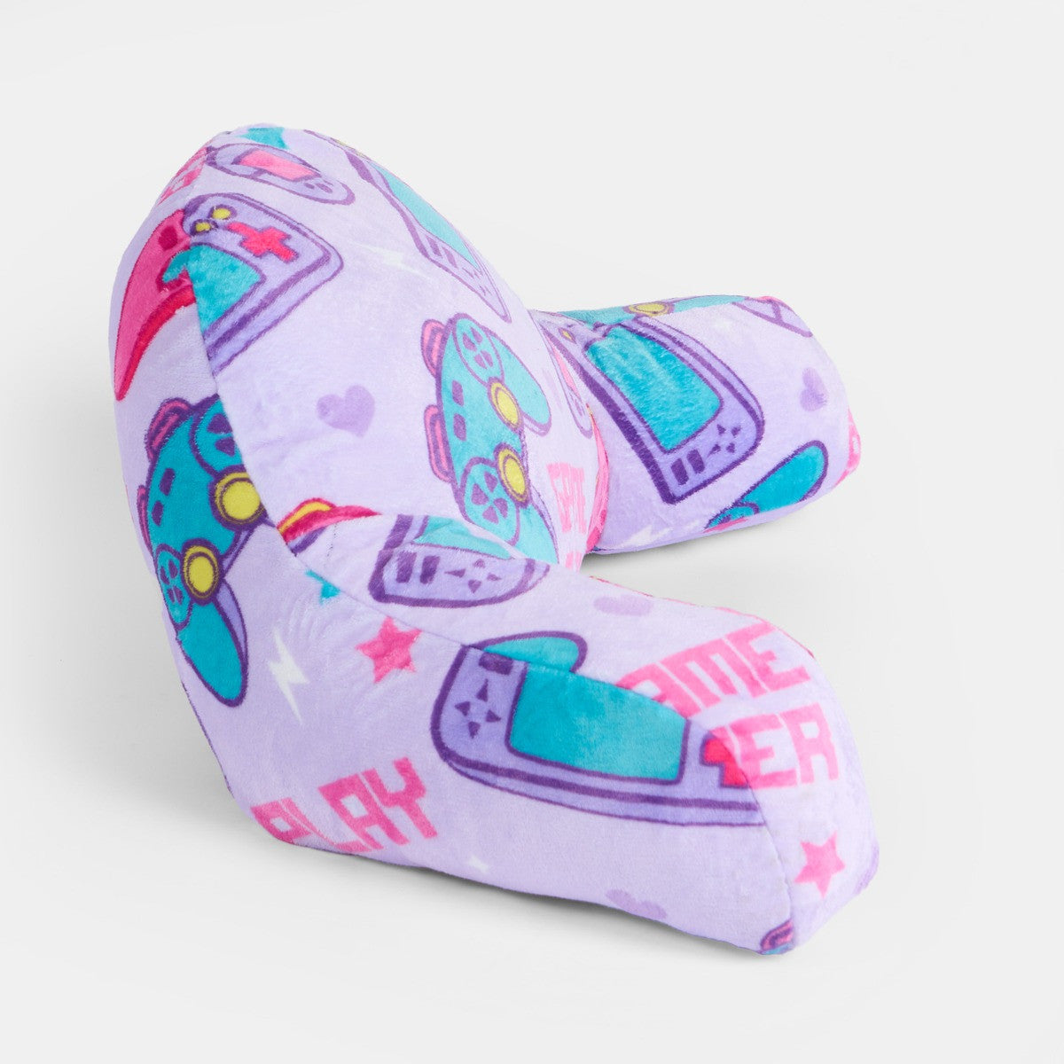 Kids Gaming Fleece Cuddle Cushion - Lilac - Truly Yours