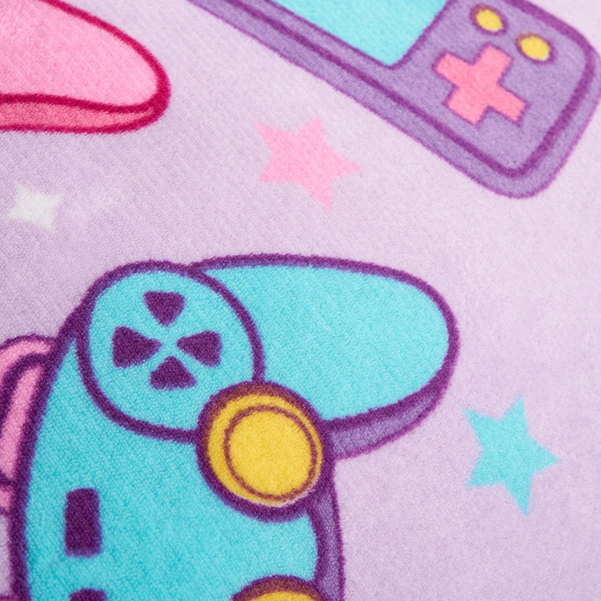 Gaming Print Fleece Duvet Set, Lilac - Single - Truly Yours