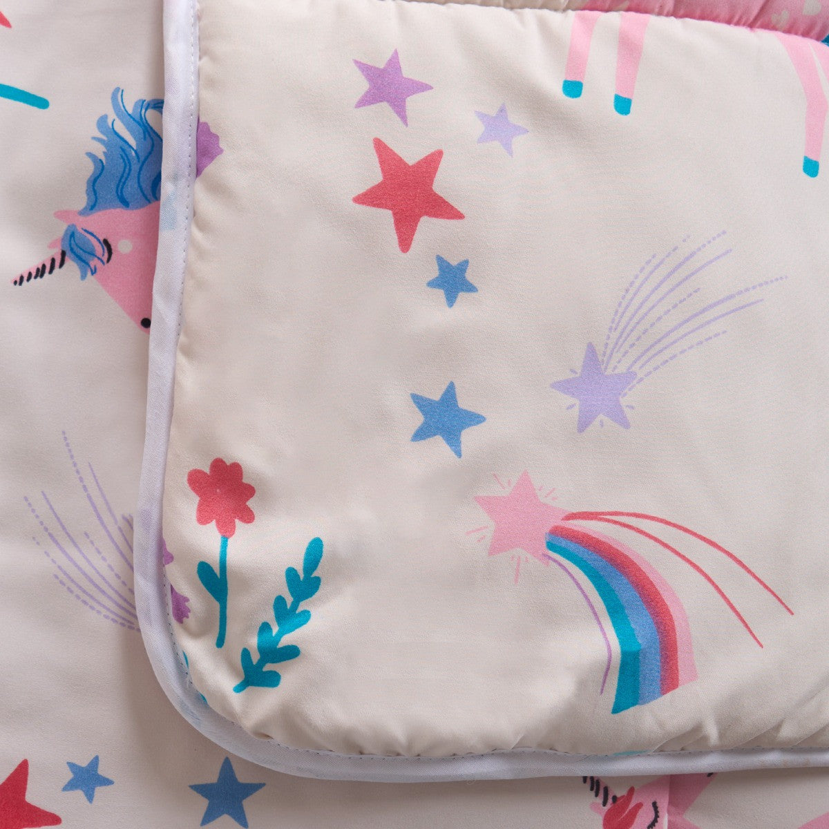 Unicorn Coverless 10.5 Duvet & Pillowcase, Pink - Single Bedding