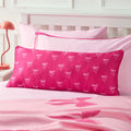 Kids Bow Print Bolster Pillow - Hot Pink - Truly Yours