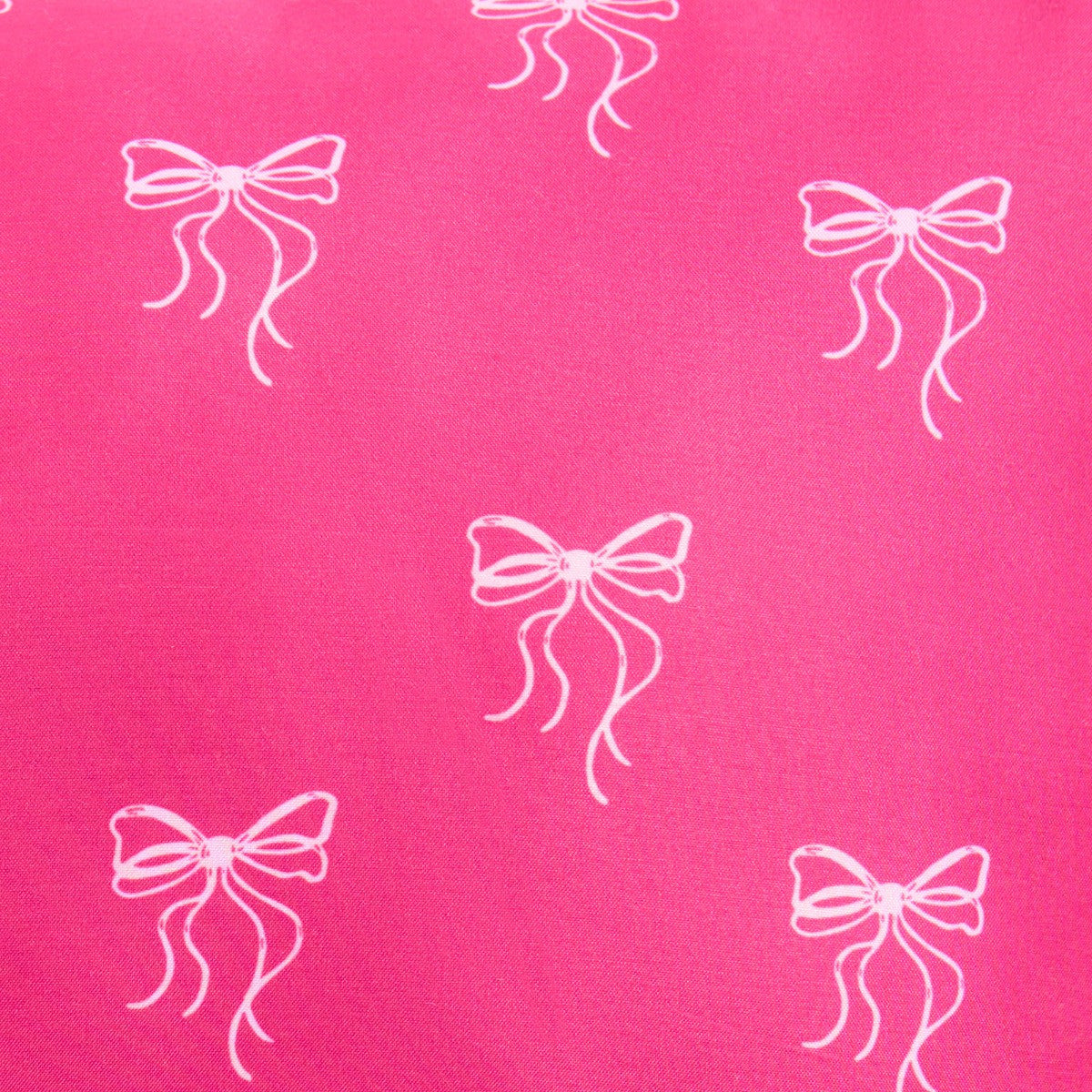 Kids Bow Print Bolster Pillow - Hot Pink - Truly Yours