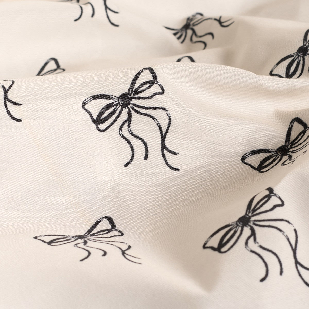 Ditsy Bow Frill Duvet Cover Set - Monochrome - Truly Yours