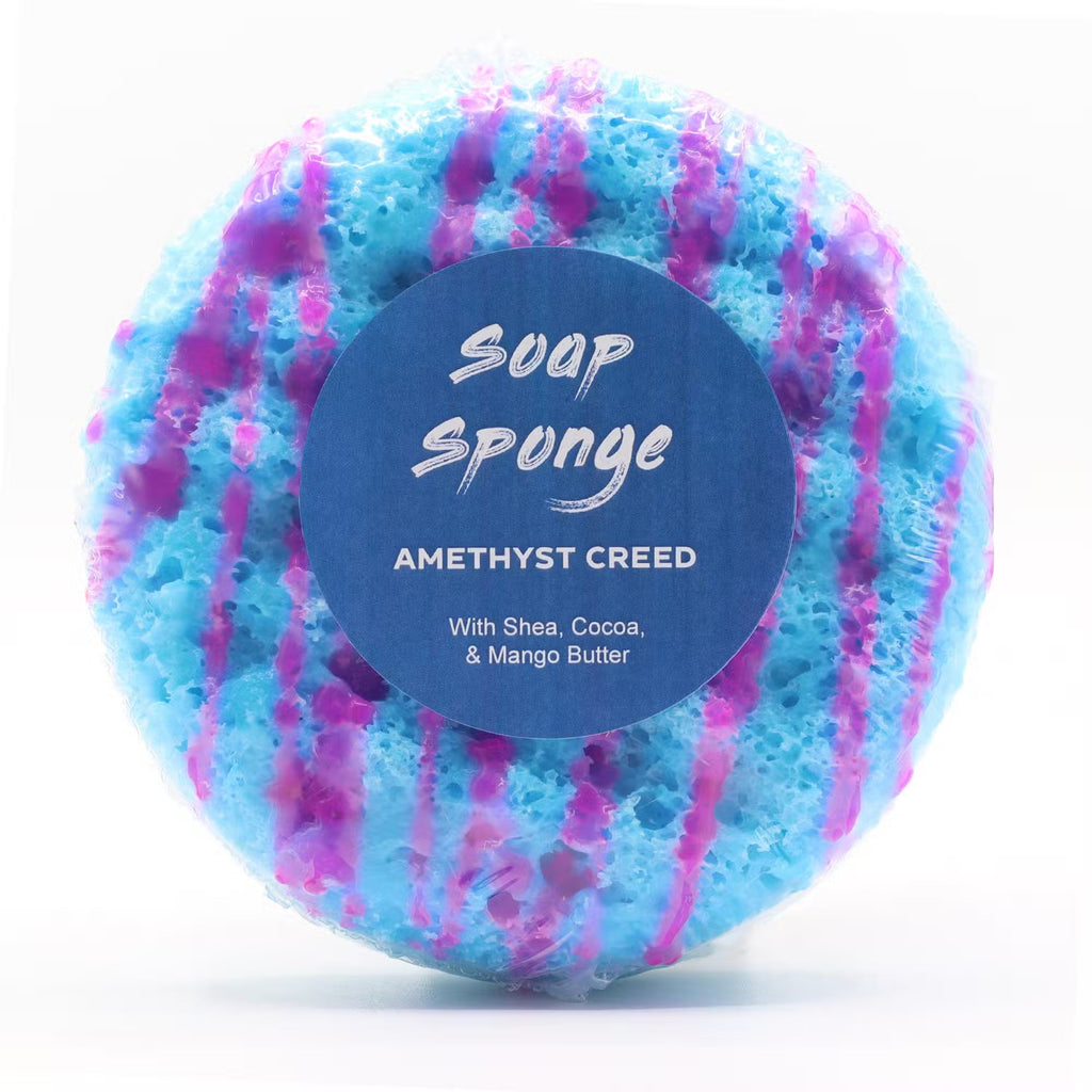 Butter Bubble Soap Sponge - Amethyst Creed Soap sponge