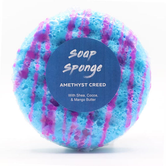 Butter Bubble Soap Sponge - Amethyst Creed Soap sponge