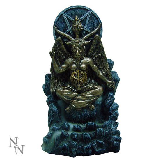 Baphomet Antiquity Occult Backflow Incense Burner Gothic Ornament 18cm Incense burner