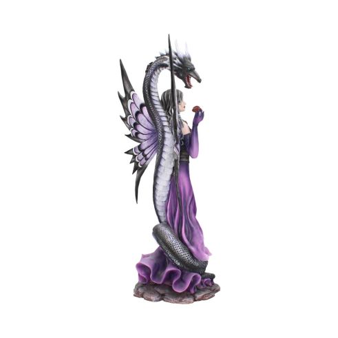 Guardians Embrace Large Dark Fairy Dragon Ornament