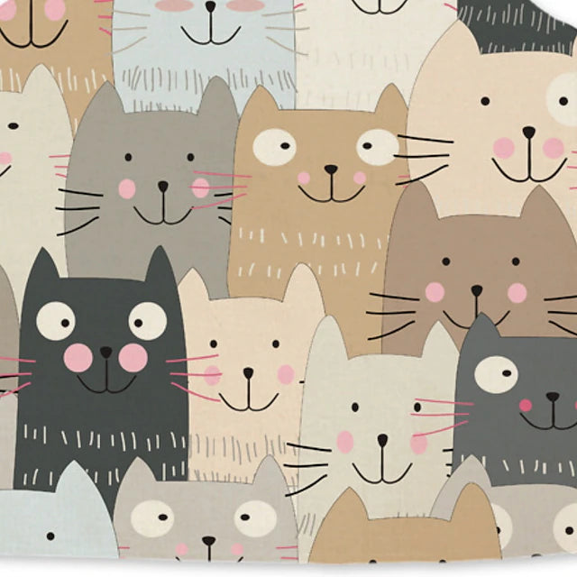 Mummy and Me Aprons Cute Cartoon Cats Printed Family - Truly Yours