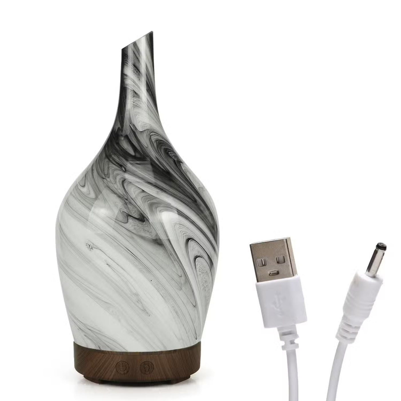 Aroma Atomiser - Glass Abstract Grey USB Atomiser