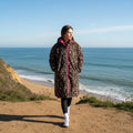 Adults Water Resistant Leopard Print Sherpa Drying Robe - Truly Yours