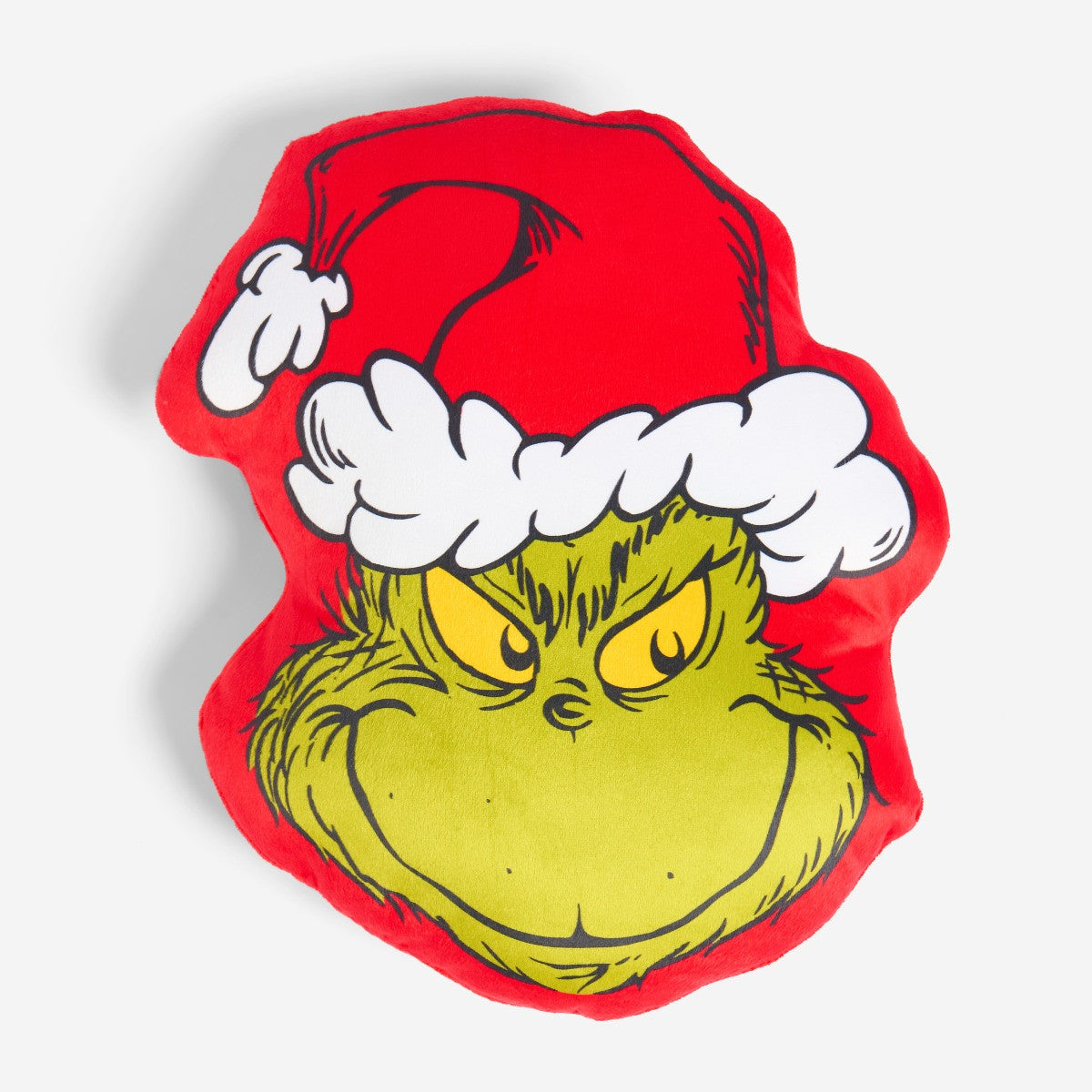 The Grinch Shaped Cushion - Green/Red