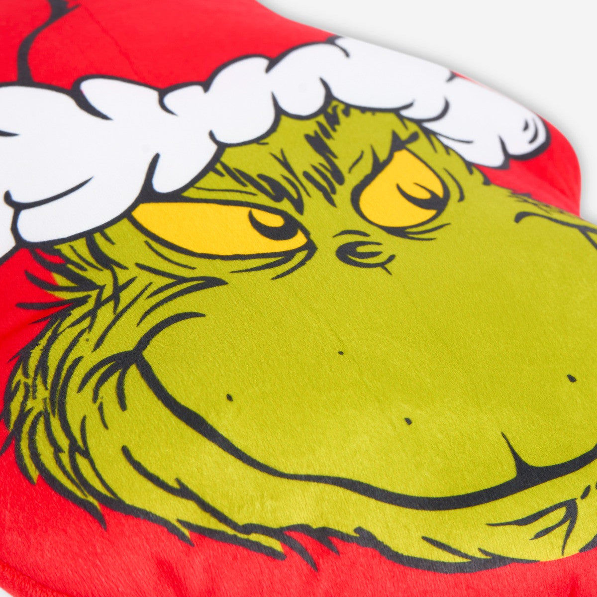 The Grinch Shaped Cushion - Green/Red
