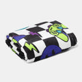 Gaming Checkerboard Print Fleece Throw - Multi