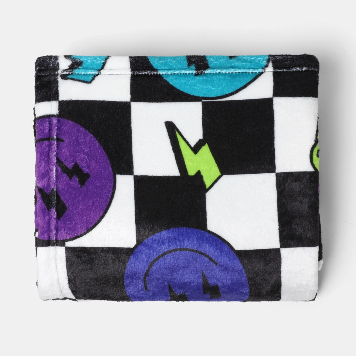 Gaming Checkerboard Print Fleece Throw - Multi