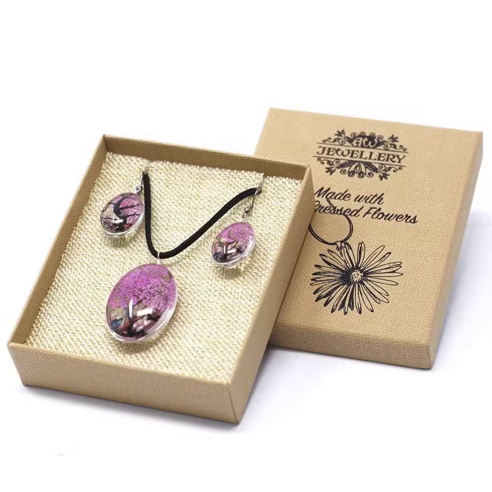 Pressed Flowers - Necklace sets - Various Colours