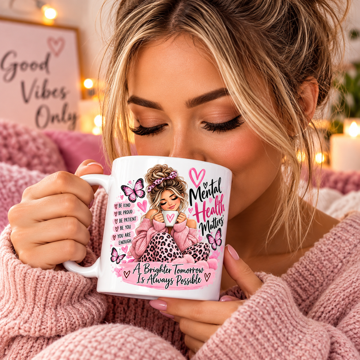 Mental Health Matters Inspirational Mug