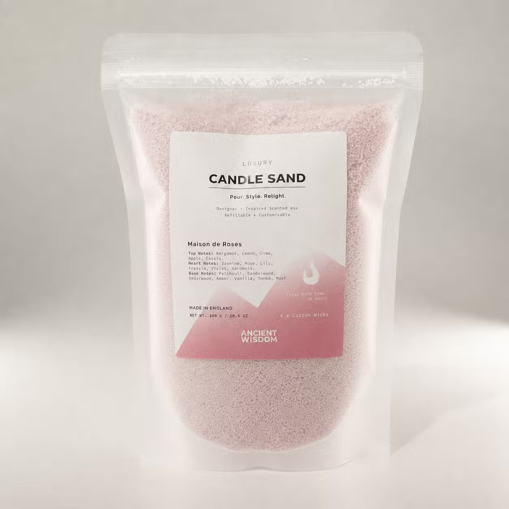 Fragranced Candle Sand - Dusty Rose - Maison de Roses - 300g