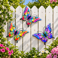 3pc Colourful Butterfly Garden Decoration Set