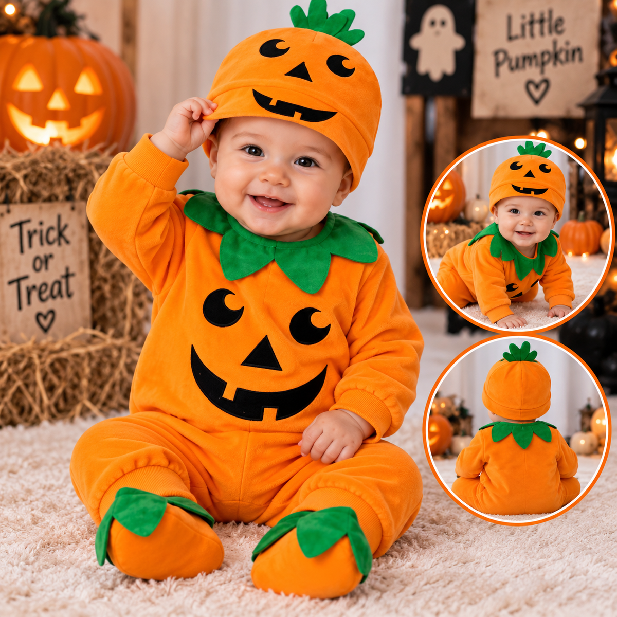 Baby Pumpkin Halloween Costume