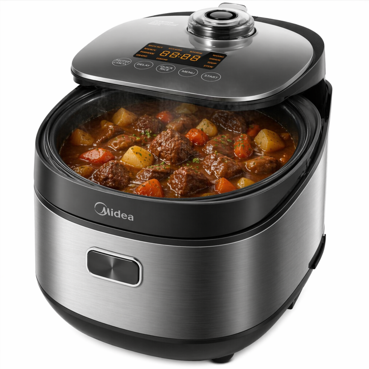 Multi‑Function Digital Rice Cooker – 9 Cooking Functions, Compact Stainless Steel Design - Truly Yours