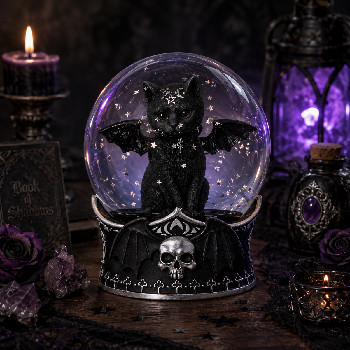 Malpuss Snow Globe 13cm