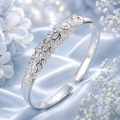 925 sterling silver elegant Peacock opening screen bracelet