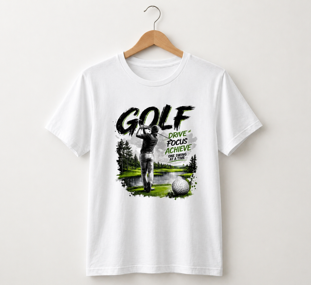 Golf Drive Focus Achieve Graphic T-Shirt - Truly Yours