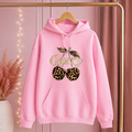 Women’s Cherry Leopard Print Hoodie
