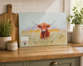 Highland Cow Glass Worktop Saver - Truly Yours