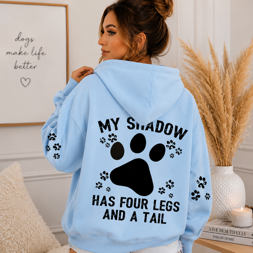 Ladies’ Light Blue Dog Lover Hoodie