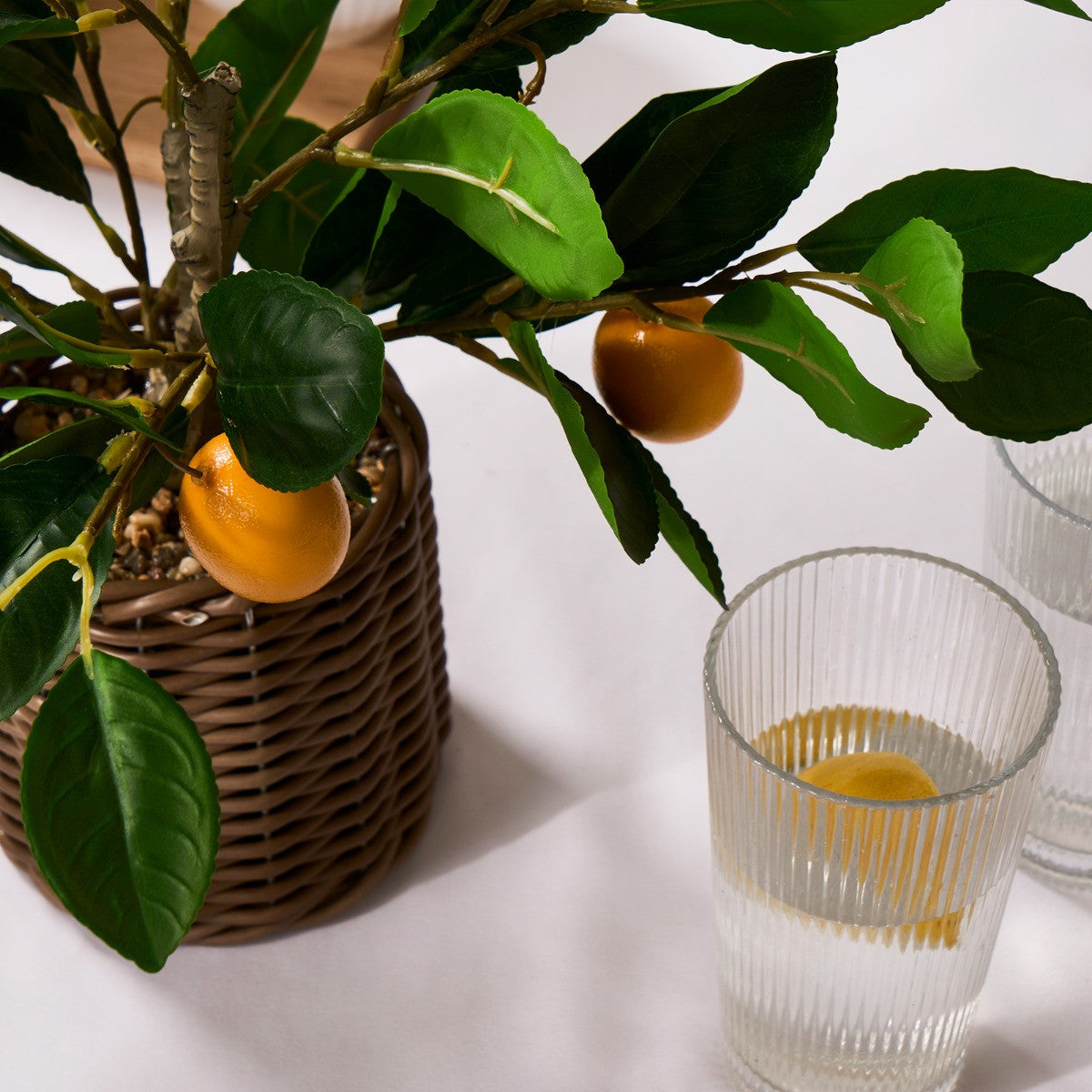 Lemon Tree in Basket - Green/Yellow - Truly Yours