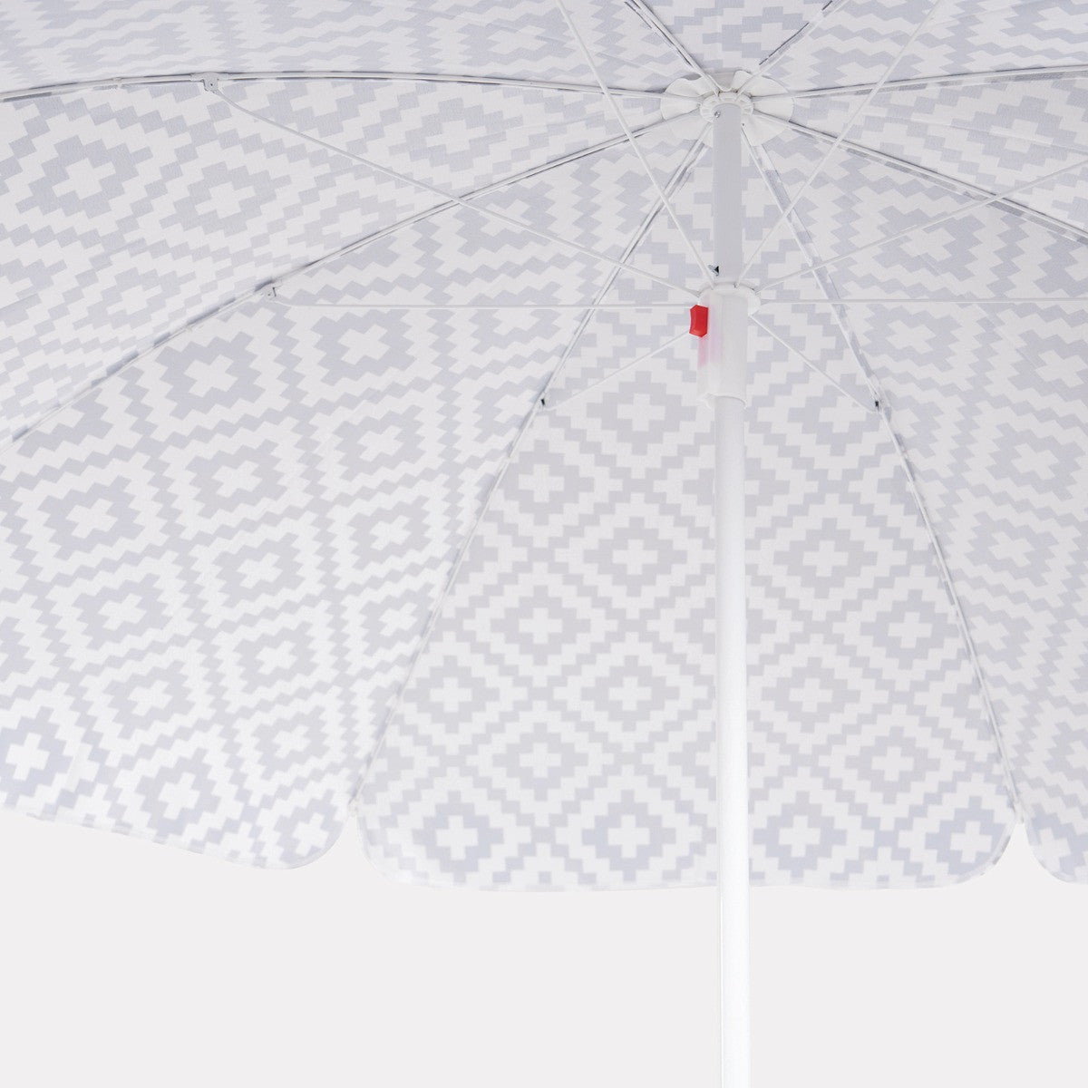 Geometric Print Outdoor Parasol - Grey - Truly Yours