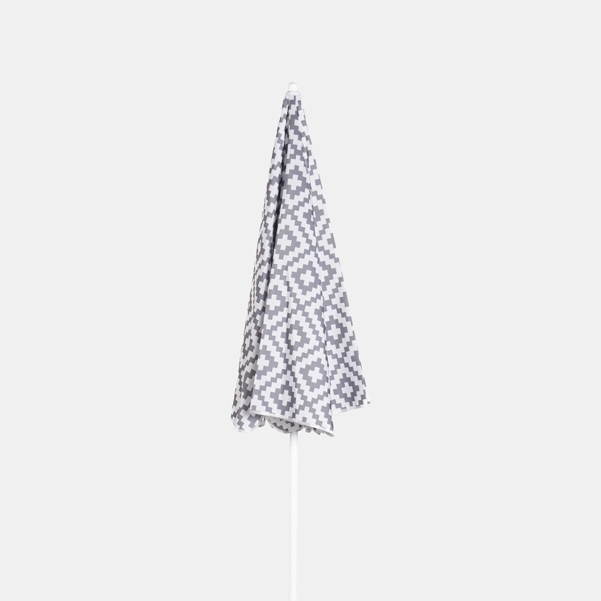 Geometric Print Outdoor Parasol - Grey - Truly Yours