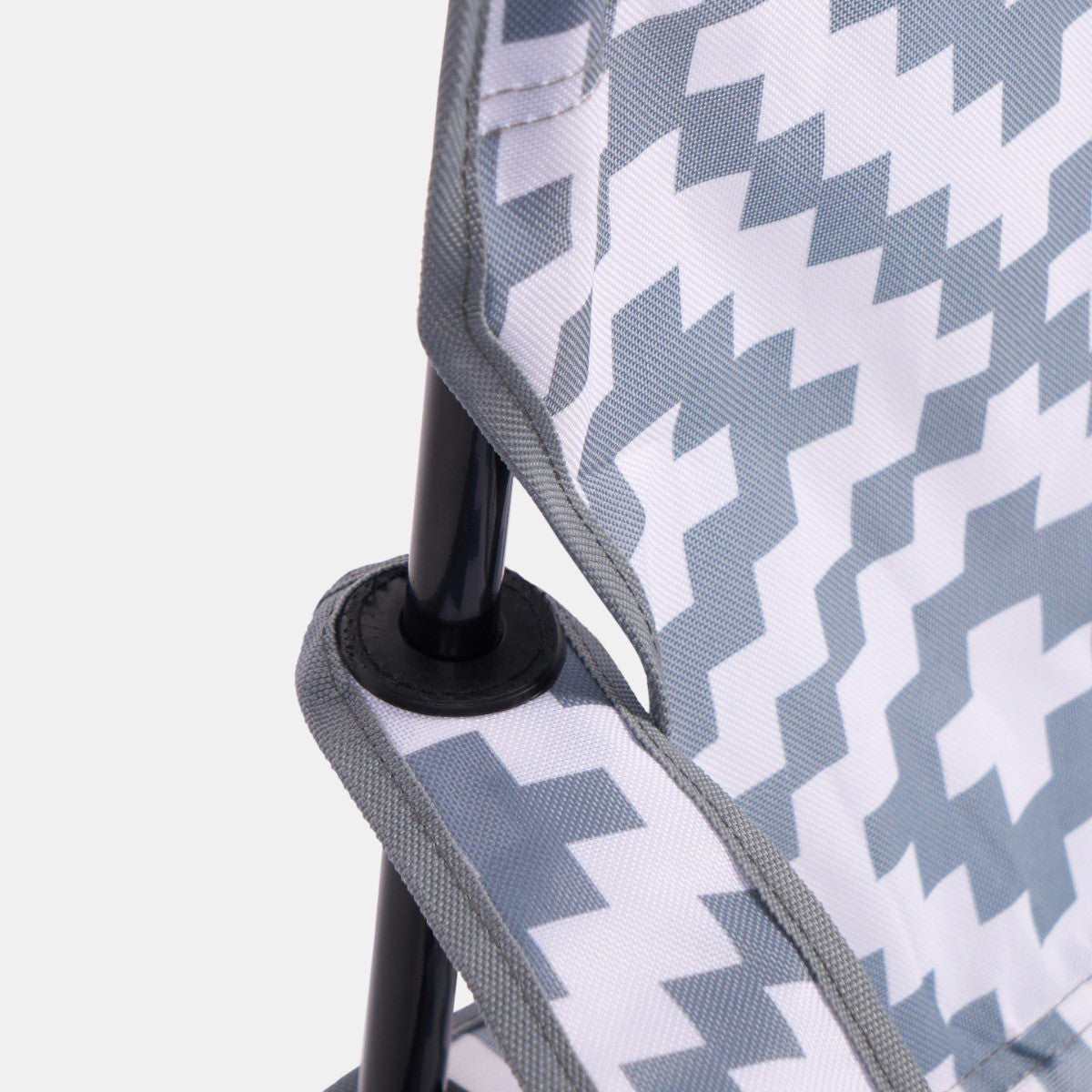 Foldable Geometric Camping Chair - Grey Chair